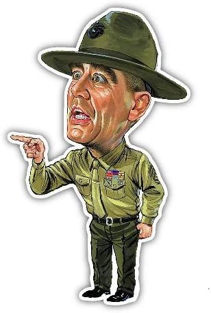 הולכי חלומות - R Lee Ermey מדבקה ויניל מדבקת קריקטורה מצחיקה קריקטורה USMC צבאית FMJ למכוניות, משאיות, קירות, מחשבים ניידים | 6
